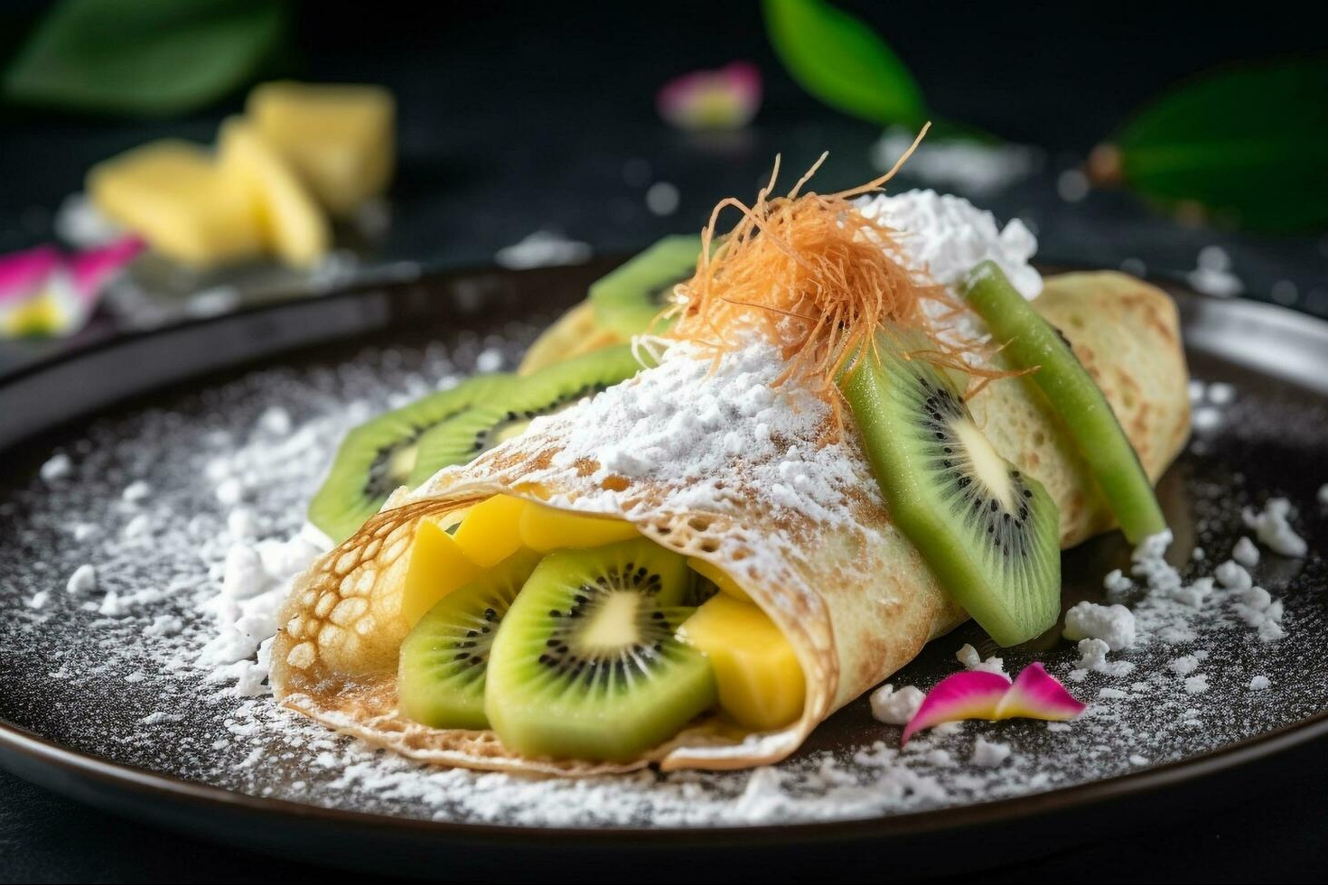 Fruit Stuffed Crepes
