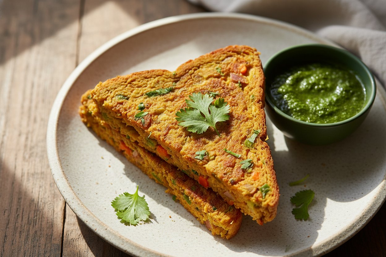 Besan Veggie Toast: Quick aur Healthy Nasta!
