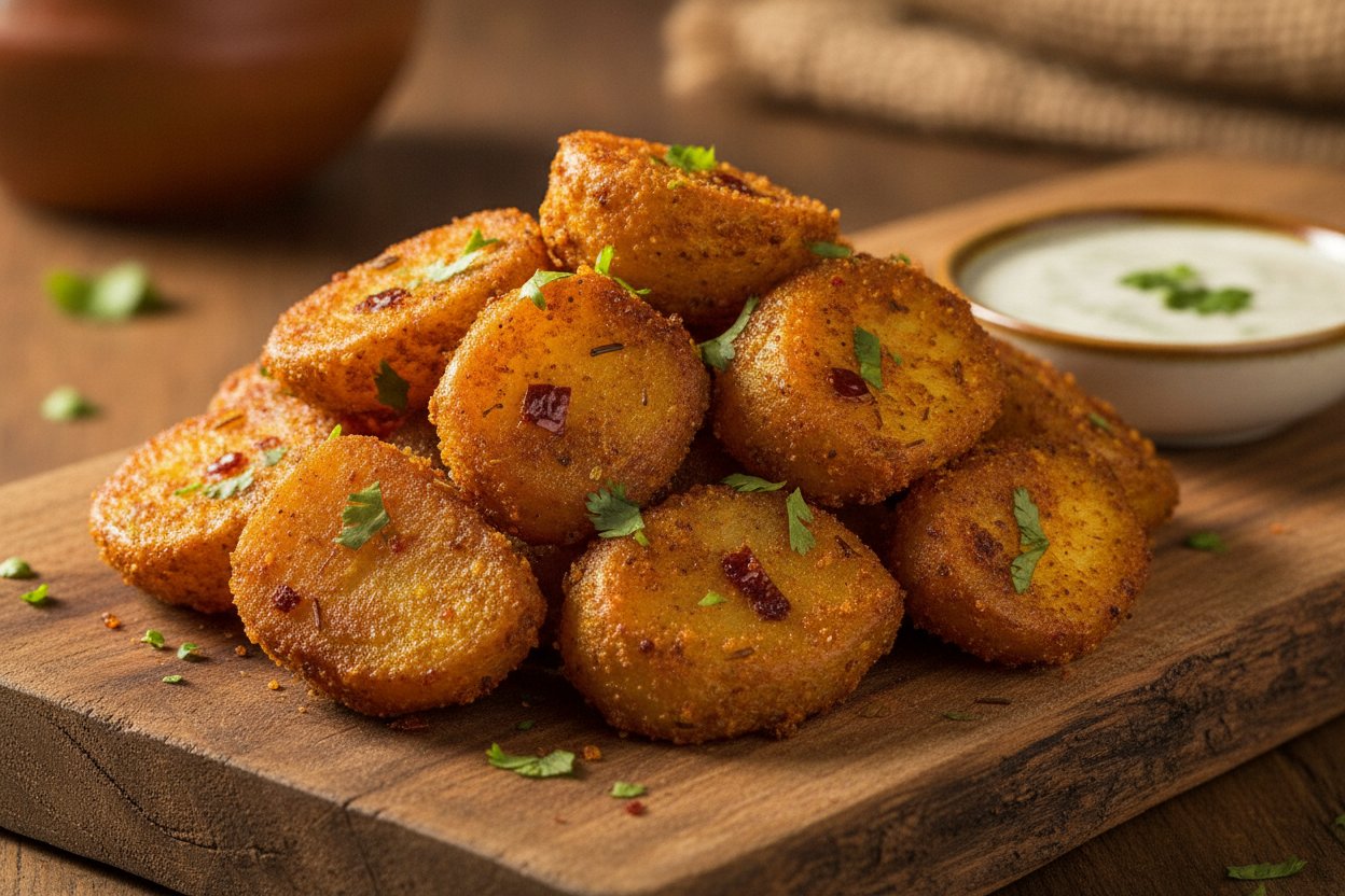 Crispy Masala Aloo Bites