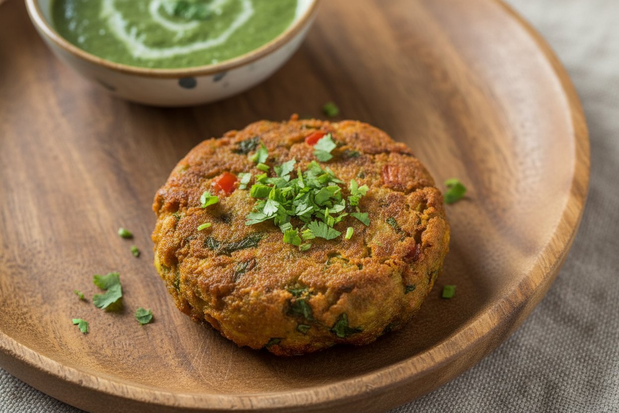 મગની દાળ અને શાકભાજીની પૌષ્ટિક ટિક્કી