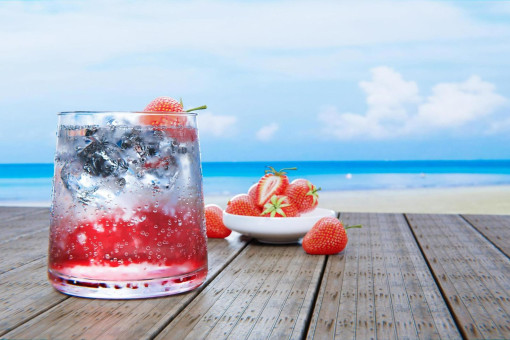 Strawberry Soda mocktail
