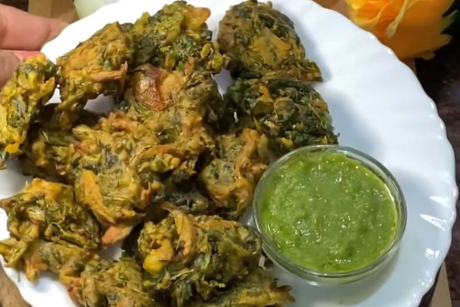 Spinach Pakoda Recipe