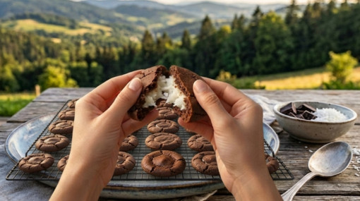 Chocolate Coconut Filled Cookies: Subah Ka Soft Aur Gulati Treat!