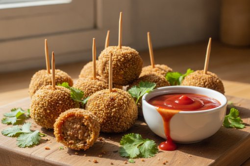 Crispy Veg Sausage Lollipops: Subah ka Chatpata Nasta!