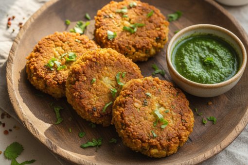 Farali Rajgira Aloo Tikki - Vrat Special Recipe