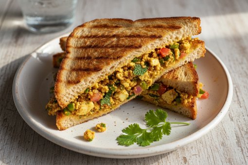 Paneer Bhurji Sandwich: Quick aur Tasty Breakfast Idea!