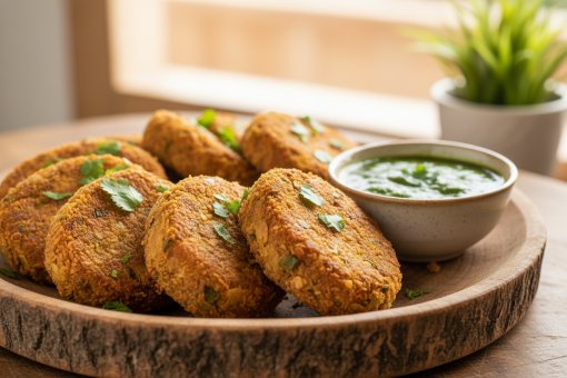Poha aur Sabzi Cutlets