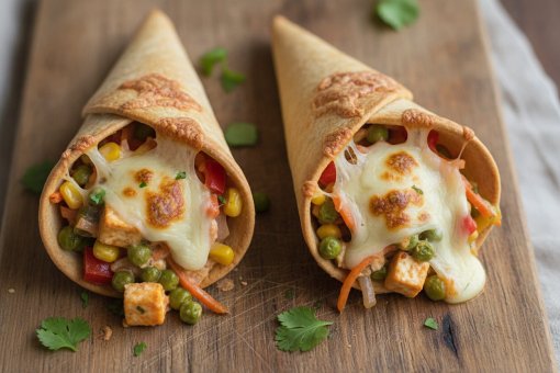 Veg Tortilla Cone: Subah Ka Mazedaar Aur Healthy Nasta!